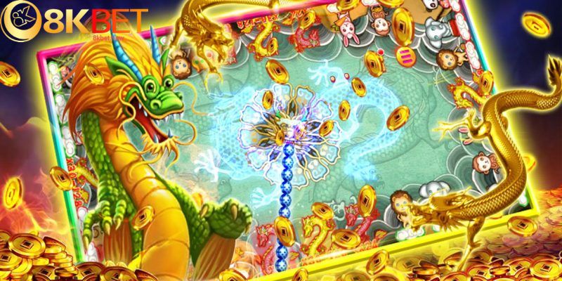 Chơi game bắn cá rồng 8KBET đơn giản