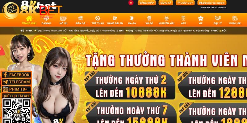 Người chơi cần truy cập vào đường link chính thức của 8KBET